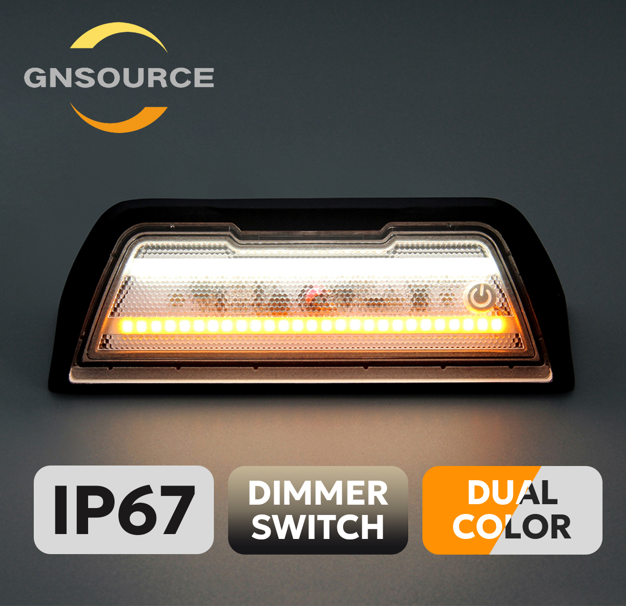 CLASSIC 45-DEGREE LED WORK LIGHTS, WHITE + AMBER 12V/10-30V DC