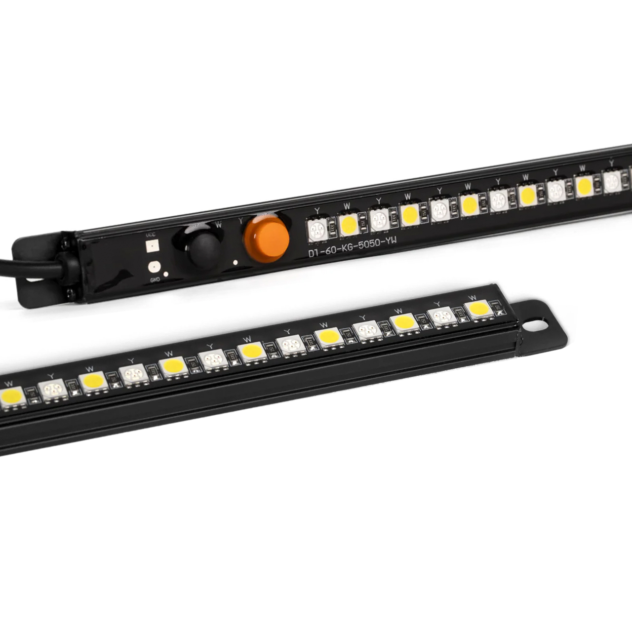 Aluminum Classic Light Strip - Dual Color, Dual Dimmer Switch - 30cm 60cm 90cm 100cm available