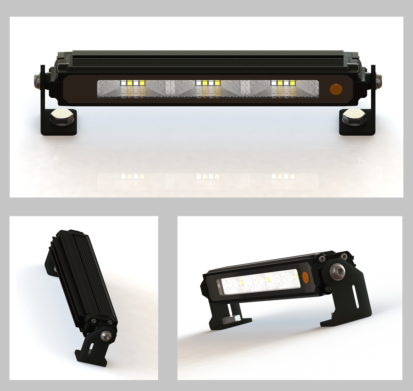 Mini Flood Lights - Super Powerful Compact Offroad Roof Rack Light 10-30V Multivolt