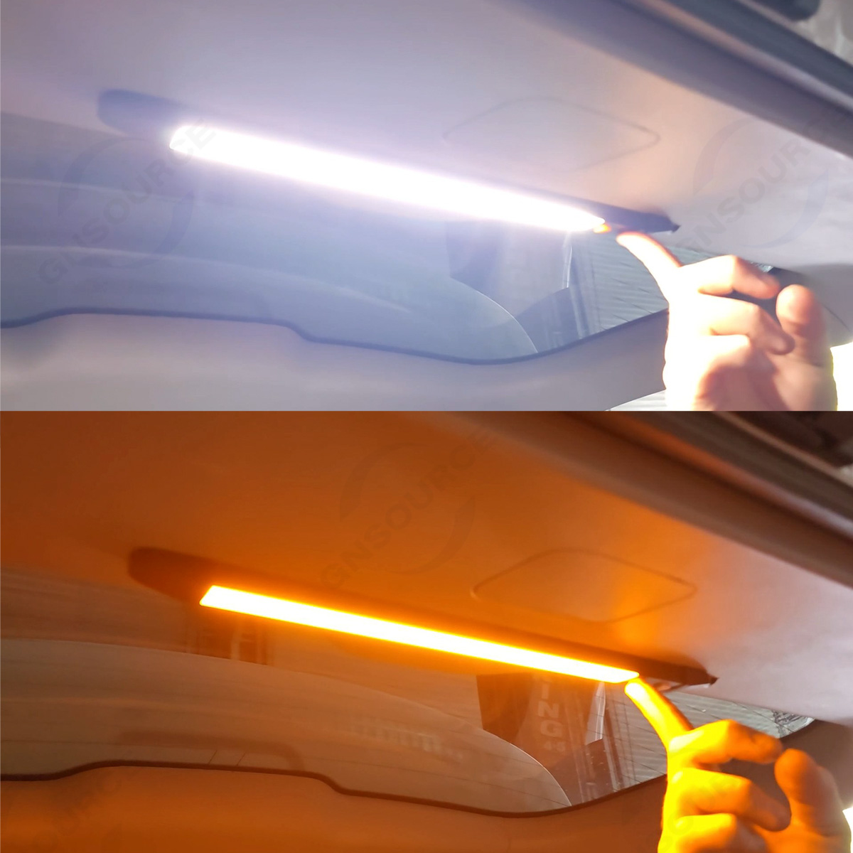 Aluminum Premium Light Strip - Dual Color, Dual Dimmer Switch  - 65cm
